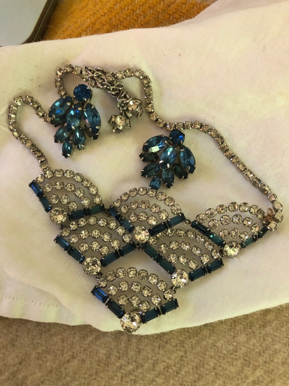Christian Dior earrings and matching necklace